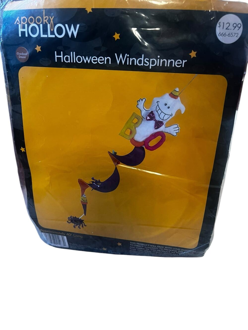 VTG 3D Ghost Parachute Nylon outdoor Windsock Halloween Bat, BOO, wind spinner